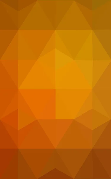 Pomarańczowy wzór wielokąta, który składa się z trójkątów i gradientu, tło w stylu origami. — Zdjęcie stockowe