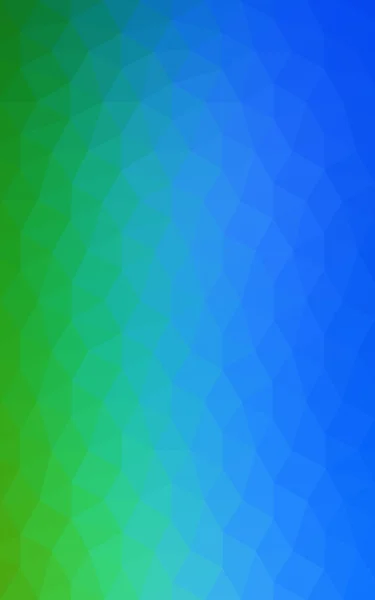 Multicolor green, blue polygonal design pattern, which consist of triangles and gradient in origami style. — Stock Photo, Image