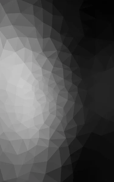 Dark gray polygonal design pattern, which consist of triangles and gradient in origami style. — Stock Photo, Image