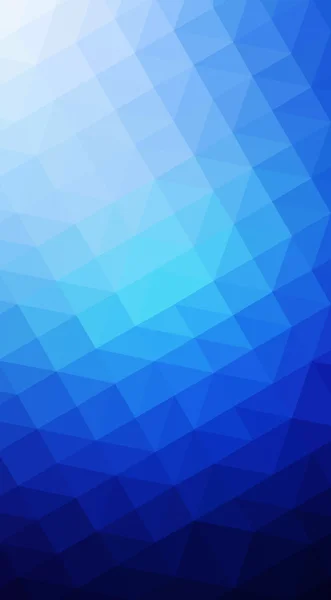 Ilustração de desenho poligonal azul, que consiste em triângulos a — Fotografia de Stock