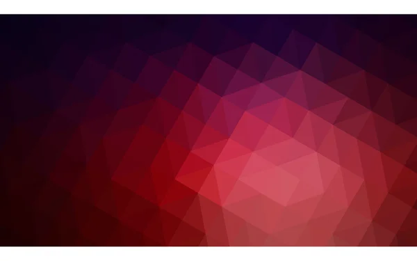 Multicolore bleu foncé, motif polygonal rouge, qui se composent de triangles et de dégradé dans le style origami . — Image vectorielle