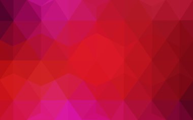 Üçgenler ve degrade origami tarzı oluşur kırmızı köşeli tasarım deseni.