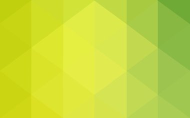 Üçgenler ve degrade origami tarzı oluşur çok renkli yeşil, sarı, turuncu poligonal tasarım deseni.