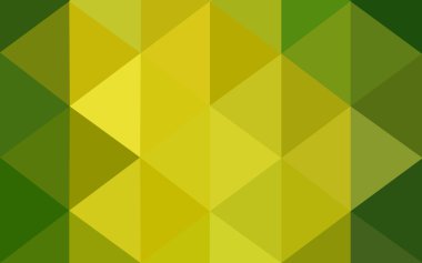 Üçgenler ve degrade origami tarzı oluşur çok renkli yeşil, sarı, turuncu poligonal tasarım deseni.