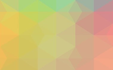 Üçgenler ve degrade origami tarzı oluşur çok renkli koyu kırmızı, yeşil köşeli tasarım deseni.