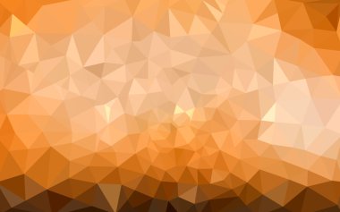 Degrade, arka planda origami stil ve üçgen oluşur turuncu poligonal desen.