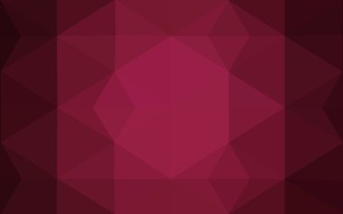 Üçgenler ve degrade origami tarzı oluşur çok renkli koyu pembe, kırmızı, turuncu poligonal tasarım deseni.