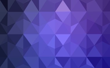 Üçgenler ve degrade origami tarzında oluşan koyu mor kenarlı tasarım deseni.