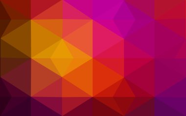 Üçgenler ve degrade origami tarzı oluşur çok renkli koyu pembe, kırmızı, turuncu poligonal tasarım deseni.