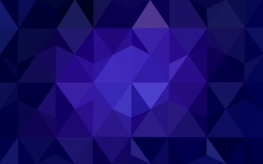 Üçgenler ve degrade origami tarzında oluşan koyu mor kenarlı tasarım deseni.