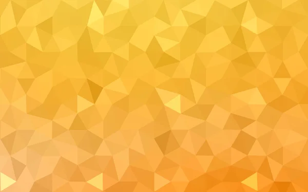 Gele veelhoekige ontwerppatroon, die bestaan uit driehoeken en verloop in origami stijl. — Stockvector