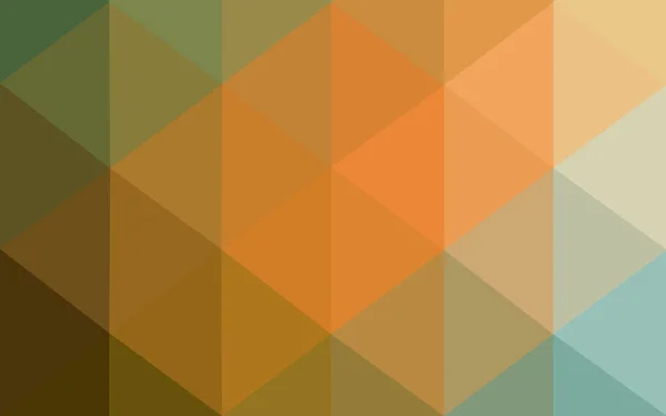 Hijau multiwarna, kuning, oranye Poligonal pola desain, yang terdiri dari segitiga dan gradien dalam gaya origami . - Stok Vektor