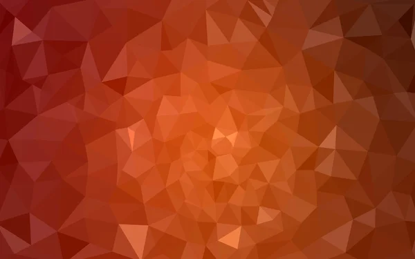 Modèle polygonal orange, qui se composent de triangles et de dégradé, fond dans le style origami . — Image vectorielle