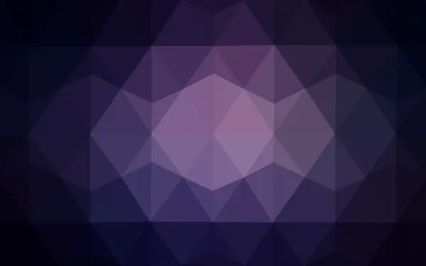 三角形と折り紙スタイルの勾配から成っている暗い紫色の多角形デザイン パターン. — ストックベクタ