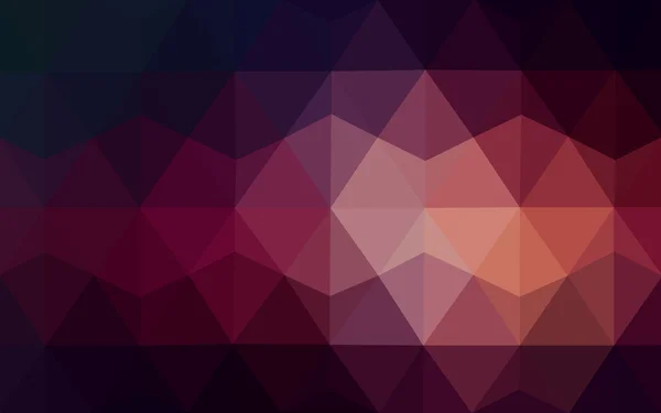 Dark purple polygonal design pattern, which consist of triangles and gradient in origami style. — Stock Vector