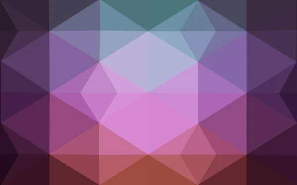Multicolor mörk rosa, grön polygonal designmönster, som består av trianglar och lutningen i origami stil. — Stock vektor