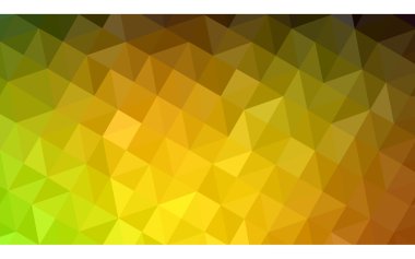 Üçgenler ve degrade origami tarzı oluşur çok renkli koyu yeşil, sarı, turuncu poligonal tasarım deseni.