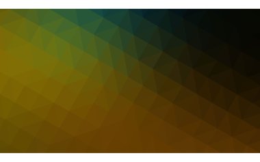 Üçgenler ve degrade origami tarzı oluşur çok renkli koyu yeşil, sarı, turuncu poligonal tasarım deseni.