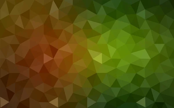 Vícebarevná červené, zelené polygonální návrhový vzor, který se skládají z trojúhelníků a gradient v origami stylu. — Stockový vektor