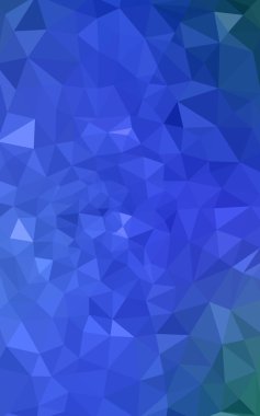 Üçgenler ve degrade origami tarzı oluşur mavi köşeli tasarım deseni.