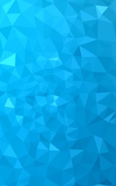 Üçgenler ve degrade origami tarzı oluşur mavi köşeli tasarım deseni.