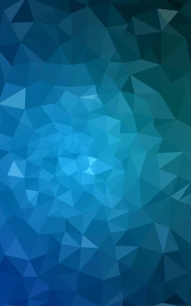 Disegno poligonale blu, che consiste di triangoli e gradiente in stile origami . — Foto Stock