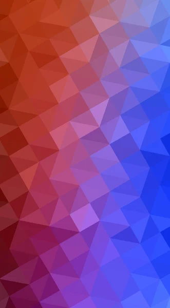 Mehrfarbige blaue, rote polygonale Designillustration, die aus Dreiecken und einem Farbverlauf im Origami-Stil besteht. — Stockfoto