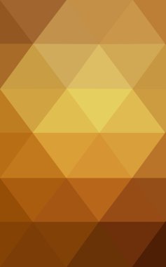 Üçgenler ve degrade origami tarzında oluşan koyu kahverengi poligonal tasarım deseni.