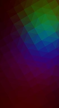 Oluşan çok renkli koyu poligonal tasarım illüstrasyon 