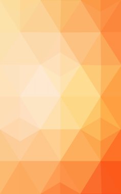 Degrade, arka planda origami stil ve üçgen oluşur turuncu poligonal desen.