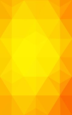 Degrade, arka planda origami stil ve üçgen oluşur turuncu poligonal desen.