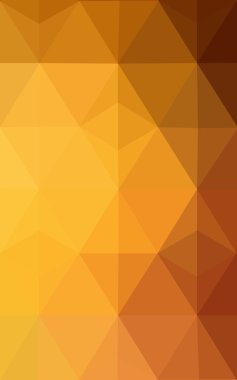 Degrade, arka planda origami stil ve üçgen oluşur turuncu poligonal desen.