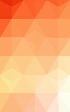 Degrade, arka planda origami stil ve üçgen oluşur turuncu poligonal desen.