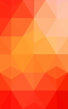 Degrade, arka planda origami stil ve üçgen oluşur turuncu poligonal desen.