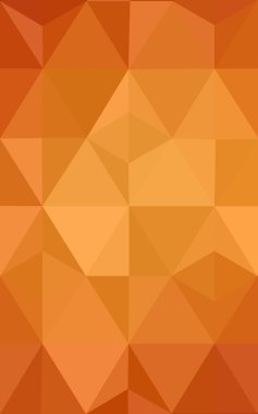 Degrade, arka planda origami stil ve üçgen oluşur turuncu poligonal desen.