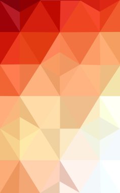 Degrade, arka planda origami stil ve üçgen oluşur turuncu poligonal desen.