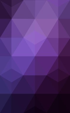 Üçgenler ve degrade origami tarzında oluşan koyu mor kenarlı tasarım deseni.