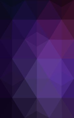 Üçgenler ve degrade origami tarzında oluşan koyu mor kenarlı tasarım deseni.