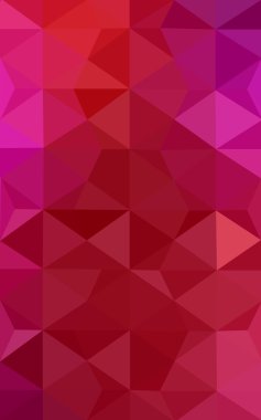 Üçgenler ve degrade origami tarzı oluşur kırmızı köşeli tasarım deseni.