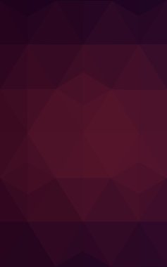 Üçgenler ve degrade origami tarzında oluşan koyu mor kenarlı tasarım deseni.