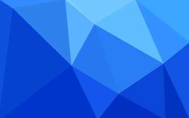 Üçgenler ve degrade origami tarzı oluşur mavi köşeli tasarım deseni.