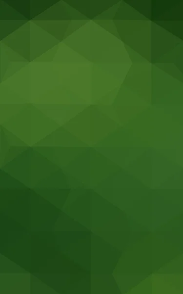 Dark green polygonal design pattern, which consist of triangles and gradient in origami style.