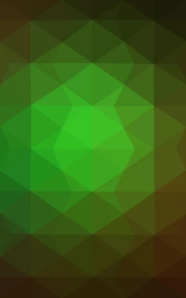 Dark green polygonal design pattern, which consist of triangles and gradient in origami style.