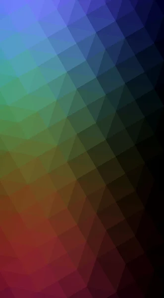 Multicolor mörka polygonal design illustration, som består av — Stockfoto