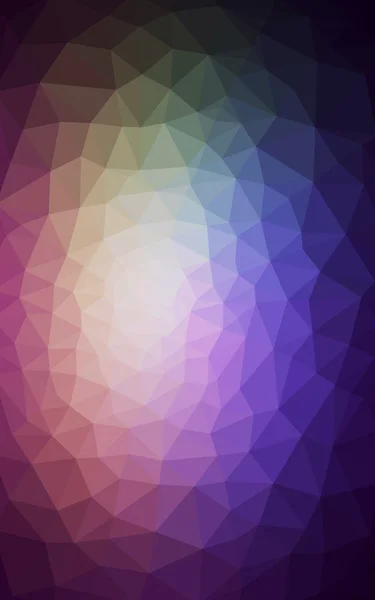 三角形と折り紙スタイルの勾配から成っている多色濃いピンク、グリーン多角形デザイン パターン. — ストック写真