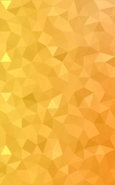 Gelbes polygonales Muster, das aus Dreiecken und Gradienten im Origami-Stil besteht. — Stockfoto