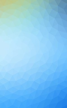 Üçgenler ve degrade origami tarzı oluşur çok renkli mavi, kırmızı kenarlı tasarım deseni.