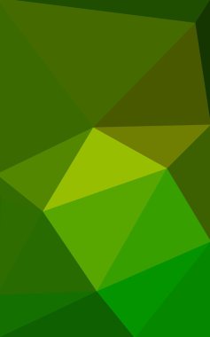 Üçgenler ve degrade origami tarzı oluşur çok renkli yeşil, sarı, turuncu poligonal tasarım deseni.