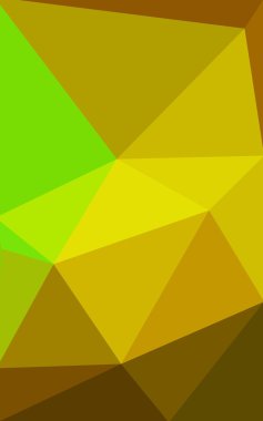 Üçgenler ve degrade origami tarzı oluşur çok renkli yeşil, sarı, turuncu poligonal tasarım deseni.