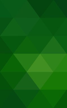 Üçgenler ve degrade origami tarzı oluşur koyu yeşil köşeli tasarım deseni.